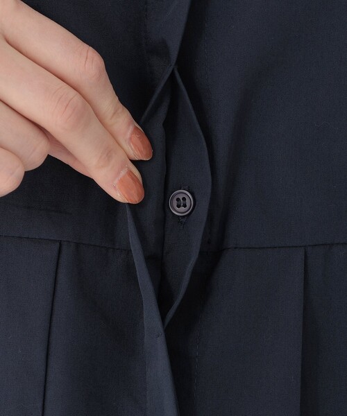 Afternoon Tea(アフタヌーンティー)の「ブロードプリーツブラウス(シャツ/ブラウス・レディース・ライトブルー/ネイビー・MEDIUM)」の9枚目の写真