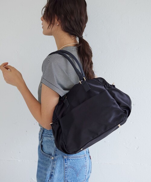 green label relaxing（グリーンレーベルリラクシング）の「【WEB限定】2WAY Wジップ ボストン バッグ はっ水（ボストンバッグ・レディース・オリーブ/ブラック/ネイビー・FREE）」の14枚目の写真