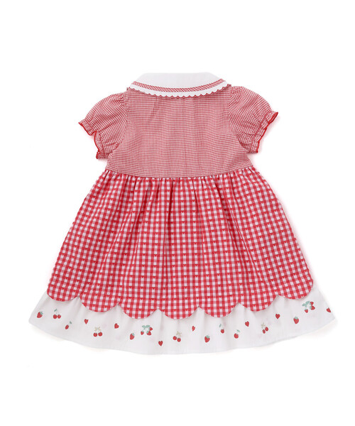 SLAP SLIP（スラップスリップ）の「【お揃い】ティアード襟付きチェック柄ワンピース(80~130cm)（ワンピース・キッズ・レッド系その他/ブルー系その他・110cm/100cm/90cm/80ｃｍ/120cm/130cm）」の7枚目の写真