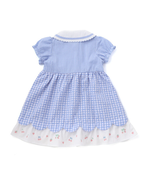 SLAP SLIP（スラップスリップ）の「【お揃い】ティアード襟付きチェック柄ワンピース(80~130cm)（ワンピース・キッズ・レッド系その他/ブルー系その他・110cm/100cm/90cm/80ｃｍ/120cm/130cm）」の10枚目の写真