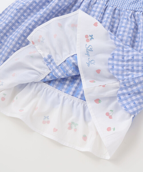 SLAP SLIP（スラップスリップ）の「【お揃い】ティアード襟付きチェック柄ワンピース(80~130cm)（ワンピース・キッズ・レッド系その他/ブルー系その他・110cm/100cm/90cm/80ｃｍ/120cm/130cm）」の14枚目の写真