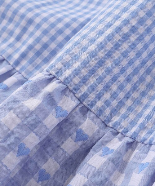 SLAP SLIP（スラップスリップ）の「【お揃い】ティアード襟付きチェック柄ワンピース(80~130cm)（ワンピース・キッズ・レッド系その他/ブルー系その他・110cm/100cm/90cm/80ｃｍ/120cm/130cm）」の18枚目の写真