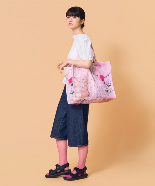 Casselini（キャセリーニ）の「Casselini(キャセリーニ)コラージュプリントトート（トートバッグ・レディース・ブラック/ブルー/ピンク・FREE）」の13枚目の写真