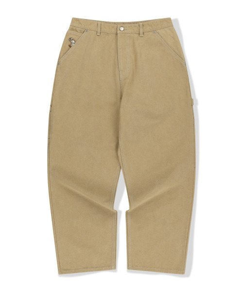 WKNDRS（ウィーキャンドース）の「DRAGGY WORK PANTS (BEIGE)（デニムパンツ・レディース・その他・SMALL/MEDIUM/LARGE/X-LARGE）」の2枚目の写真