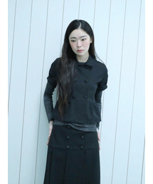 UGLY SHADOW | DOUBLE BLOUSE JACKET(BLACK)(シャツ/ブラウス)