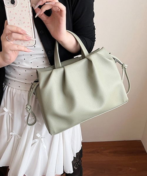 ONEP STAR(ワンピスター)の「2WAYハンドル付きバッグ(ショルダーバッグ・レディース・グリーン/ダークブラウン/ブラウン/オフホワイト/カーキ/ブラック・FREE)」の13枚目の写真