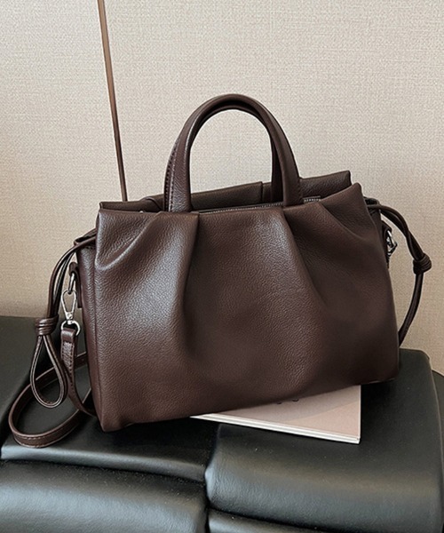 ONEP STAR(ワンピスター)の「2WAYハンドル付きバッグ(ショルダーバッグ・レディース・グリーン/ダークブラウン/ブラウン/オフホワイト/カーキ/ブラック・FREE)」の19枚目の写真