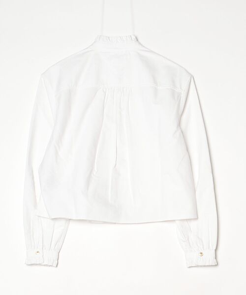 TOMMY HILFIGER（トミーヒルフィガー）の「オックスフォードクロップドラッフルロングスリーブシャツ（シャツ/ブラウス・レディース・ホワイト・34inch/36inch/32inch）」の2枚目の写真