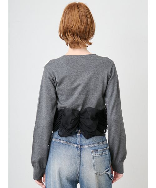 SORIN（ソリン ）の「Tulle Decorated Cardigan/チュールデコレート