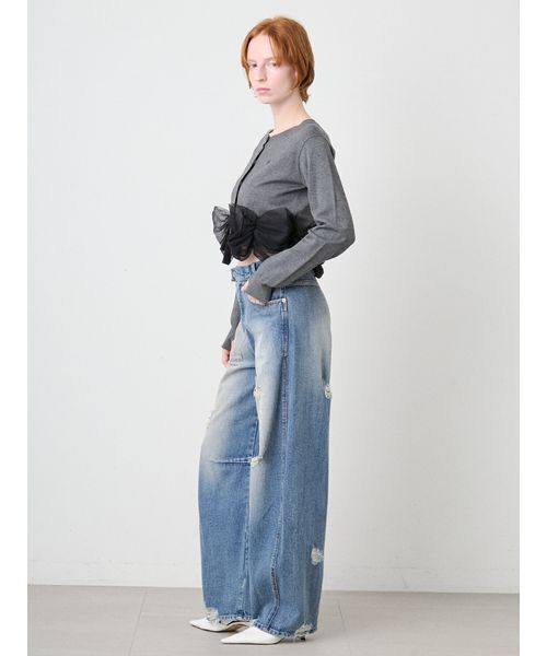 sorin チュールデコレート カーディガン SORIN（ソリン ）の「Tulle Decorated Cardigan/チュールデコレート