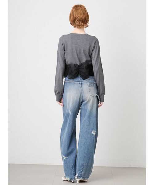 SORIN（ソリン ）の「Tulle Decorated Cardigan/チュールデコレート