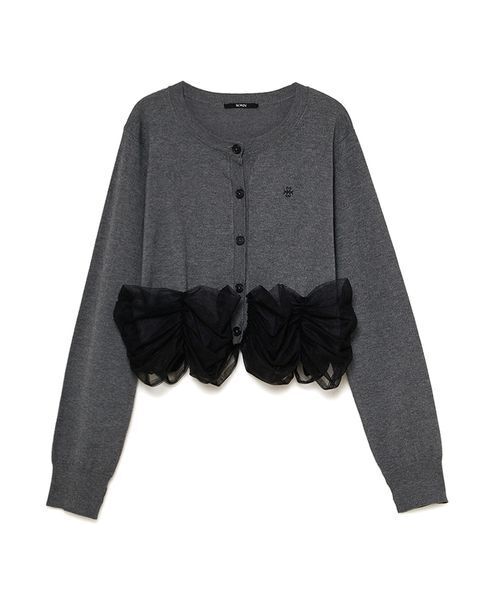 SORIN チュールデコレート カーディガン Tulle Decorated Cardigan/チュールデコレート カーディガン