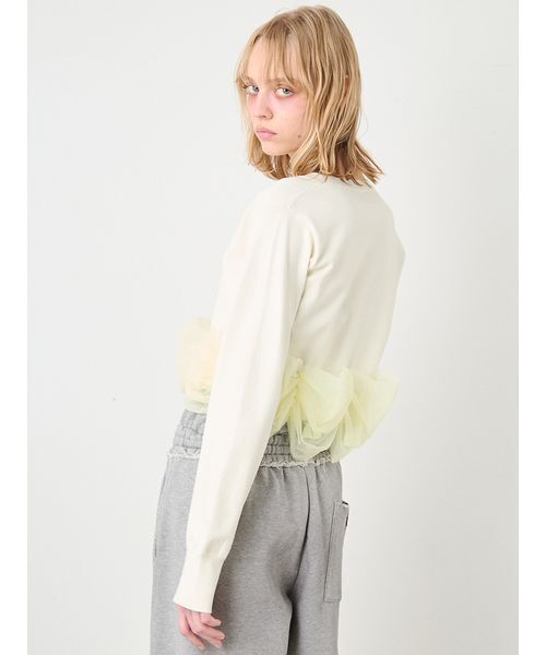 SORIN（ソリン ）の「Tulle Decorated Cardigan/チュールデコレート