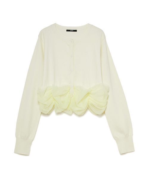 SORIN チュールデコレート カーディガン Tulle Decorated Cardigan/チュールデコレート カーディガン