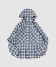 DAIRIKU | DAIRIKU / ダイリク Cotton Check Hoodie Work Shirt(シャツ/ブラウス)