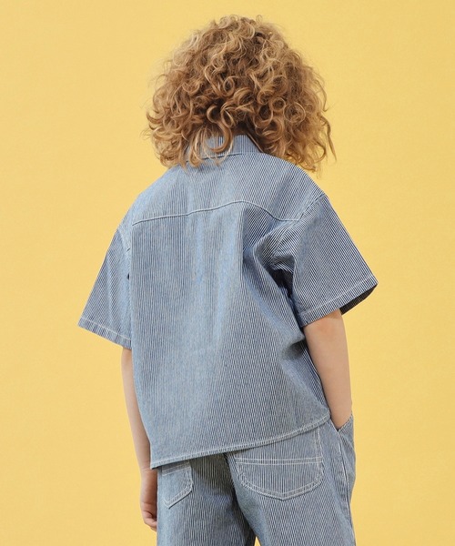 Lee（リー）の「Lee/リー【110-160cm】キッズ フィールドシャツ（シャツ/ブラウス・キッズ・ブラック/ブルー/ストライプ・110/150/130）」の8枚目の写真