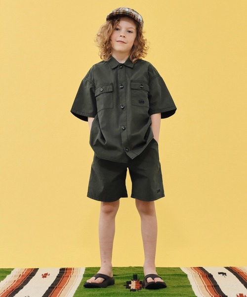 Lee（リー）の「Lee/リー【110-160cm】キッズ フィールドシャツ（シャツ/ブラウス・キッズ・ブラック/ブルー/ストライプ・110/150/130）」の18枚目の写真