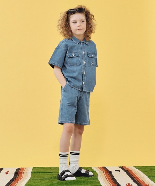 Lee（リー）の「Lee/リー【110-160cm】キッズ フィールドシャツ（シャツ/ブラウス・キッズ・ブラック/ブルー/ストライプ・110/150/130）」の20枚目の写真