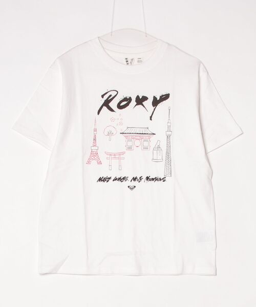 ROXY（ロキシー）の「【別注】ロキシー ROXY ROXY MAKE WAVES MOVE MOUNTAINS 限定コラボ（Tシャツ/カットソー・レディース・ブラック/ホワイト・S/XL/M/L）」の8枚目の写真