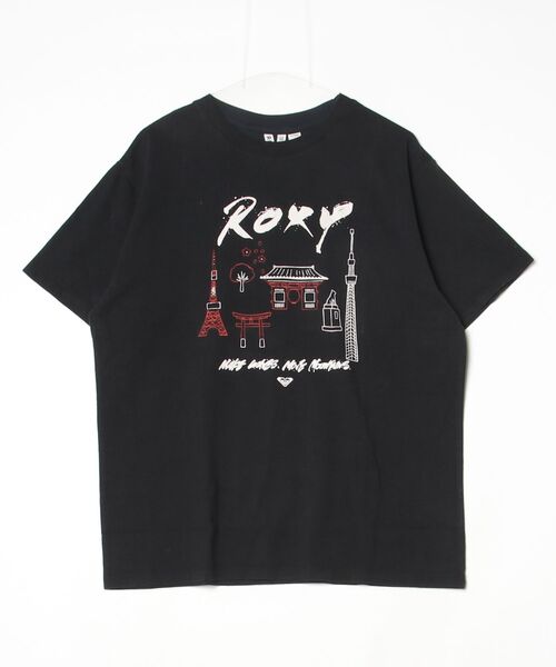 ROXY（ロキシー）の「【別注】ロキシー ROXY ROXY MAKE WAVES MOVE MOUNTAINS 限定コラボ（Tシャツ/カットソー・レディース・ブラック/ホワイト・S/XL/M/L）」の9枚目の写真