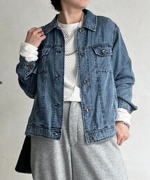 un dix cors | パウダーデニムジャケット(ブルゾン)
