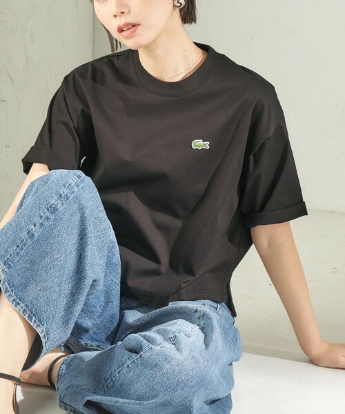 SHIPS別注】LACOSTE:〈手洗い可能〉五分袖 TEE（Tシャツ/カットソー