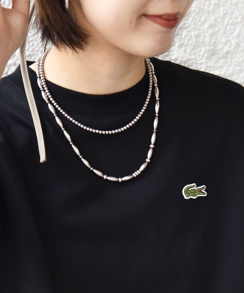SHIPS別注】LACOSTE:〈手洗い可能〉五分袖 TEE（Tシャツ/カットソー
