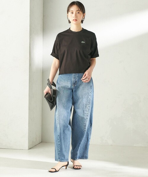 SHIPS別注】LACOSTE:〈手洗い可能〉五分袖 TEE（Tシャツ/カットソー