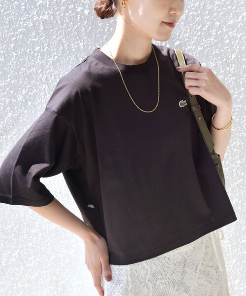 SHIPS別注】LACOSTE:〈手洗い可能〉五分袖 TEE（Tシャツ/カットソー