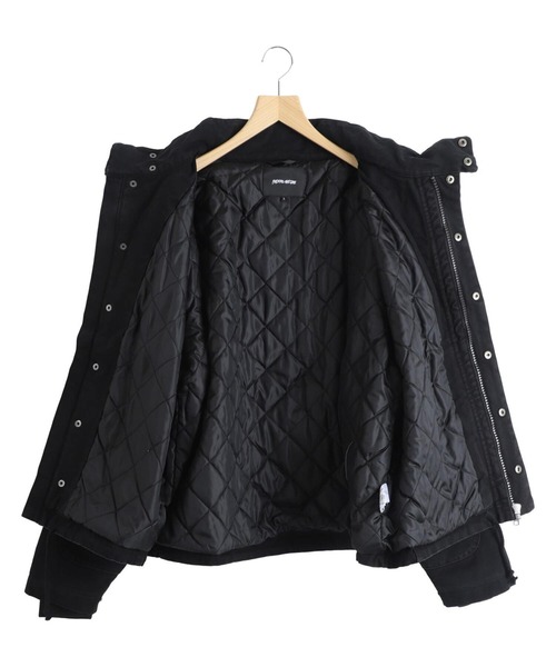 FUCKING AWESOME（ファッキングオーサム）の「FUCKING AWESOME / ファッキンオーサム：Waxed Puffer Jacket：FA-WPJ[WAX]（ダウンジャケット/コート・メンズ・ブラック・L）」の3枚目の写真