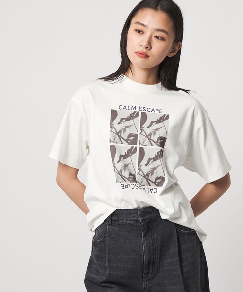 CITEN(シテン)の「<CITEN>フォトT(Tシャツ/カットソー・レディース・ブラック/その他3/その他1・FREE)」の3枚目の写真