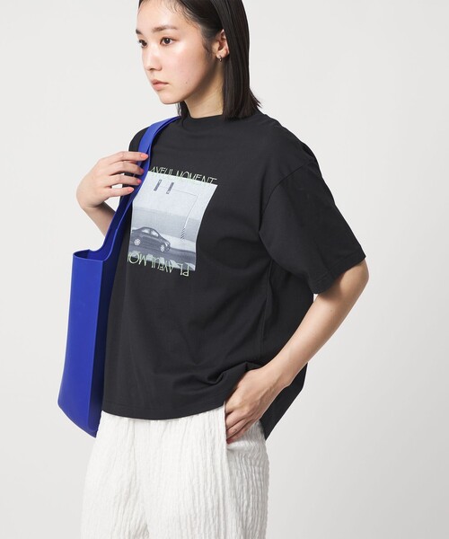 CITEN(シテン)の「<CITEN>フォトT(Tシャツ/カットソー・レディース・ブラック/その他3/その他1・FREE)」の2枚目の写真