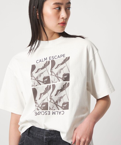 CITEN(シテン)の「<CITEN>フォトT(Tシャツ/カットソー・レディース・ブラック/その他3/その他1・FREE)」の4枚目の写真