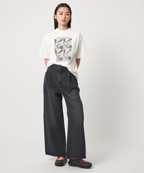 CITEN(シテン)の「<CITEN>フォトT(Tシャツ/カットソー・レディース・ブラック/その他3/その他1・FREE)」の5枚目の写真