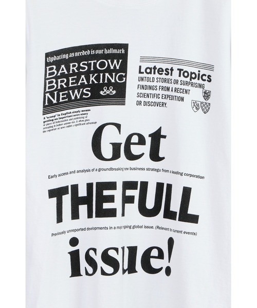 ottilie（オティーリエ）の「【 TRICOMER / トリコメル 】 Get THE FULL issue! / ゲットザフルイシュー！ Tシャツ（Tシャツ/カットソー・レディース・ホワイト・FREE）」の6枚目の写真