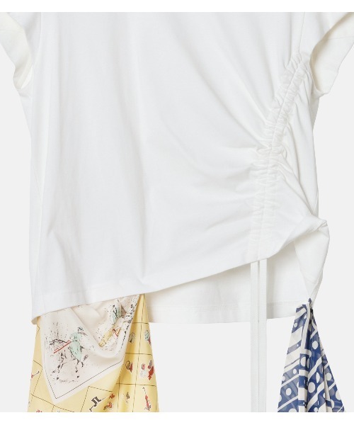 LE CIEL BLEU(ルシェルブルー)の「スカーフディテールSS Tシャツ / Scarf Detail SS T-Shirt(Tシャツ/カットソー・レディース・オフホワイト/ブラック・38/36)」の13枚目の写真
