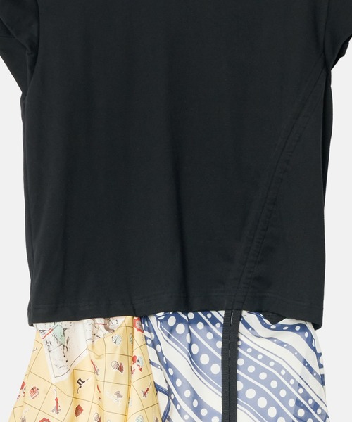 LE CIEL BLEU(ルシェルブルー)の「スカーフディテールSS Tシャツ / Scarf Detail SS T-Shirt(Tシャツ/カットソー・レディース・オフホワイト/ブラック・38/36)」の15枚目の写真