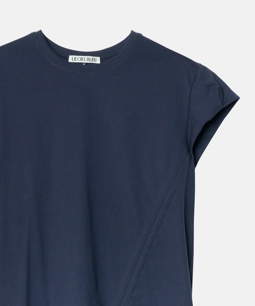 LE CIEL BLEU(ルシェルブルー)の「スカーフディテールSS Tシャツ / Scarf Detail SS T-Shirt(Tシャツ/カットソー・レディース・オフホワイト/ブラック・38/36)」の16枚目の写真