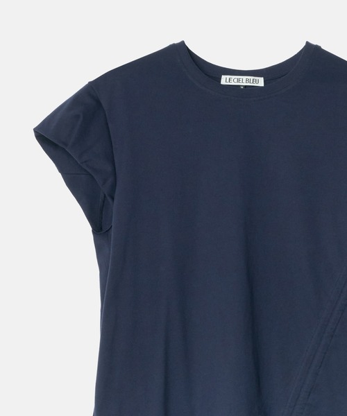 LE CIEL BLEU(ルシェルブルー)の「スカーフディテールSS Tシャツ / Scarf Detail SS T-Shirt(Tシャツ/カットソー・レディース・オフホワイト/ブラック・38/36)」の17枚目の写真