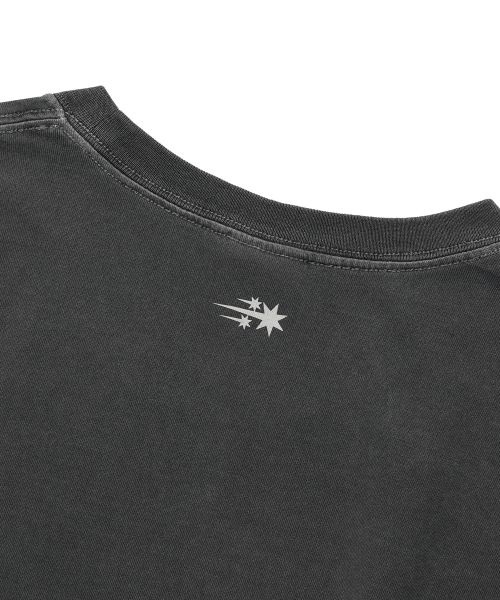 NICE GHOST CLUB（ナイスゴーストクラブ）の「TORNADO LOGO PIGMENT TEE_CHARCOAL(NG2GMUT500A)（Tシャツ/カットソー・レディース・チャコール・SMALL/MEDIUM/LARGE）」の6枚目の写真