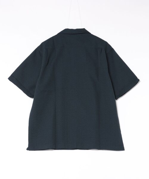 coca(coca)(コカ)の「シアサッカー開襟半袖シャツ(シャツ/ブラウス・メンズ・ブラック/ネイビー・L/XL/M)」の16枚目の写真