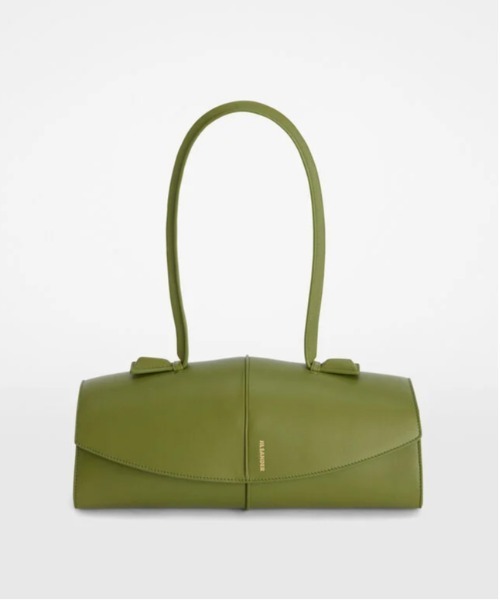 JIL SANDER（ジルサンダー）の「LINEA SHOULDER（ハンドバッグ・レディース・ブラック/オリーブ・UNI）」の2枚目の写真