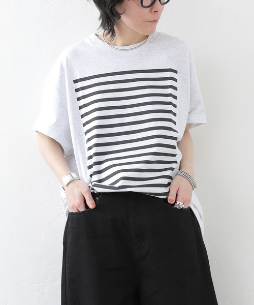 JOURNAL STANDARD LUXE(ジャーナルスタンダード ラックス)の「《追加2》Kalina's T(Tシャツ/カットソー・レディース・ライトグレー/ホワイト・FREE)」の1枚目の写真
