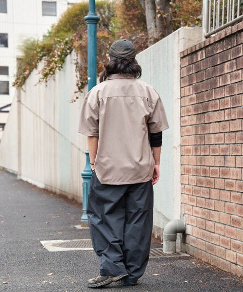 NO NEED（ノーニード）の「リラックスオープンカラーシャツ（シャツ/ブラウス・メンズ・グリーン/ダークネイビー/ベージュ/チャコール/ブルー・LL）」の22枚目の写真