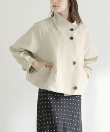 La TOTALITE（ラトータリテ）の「【洗える】スタンドカラーライトショートブルゾン（ブルゾン）」