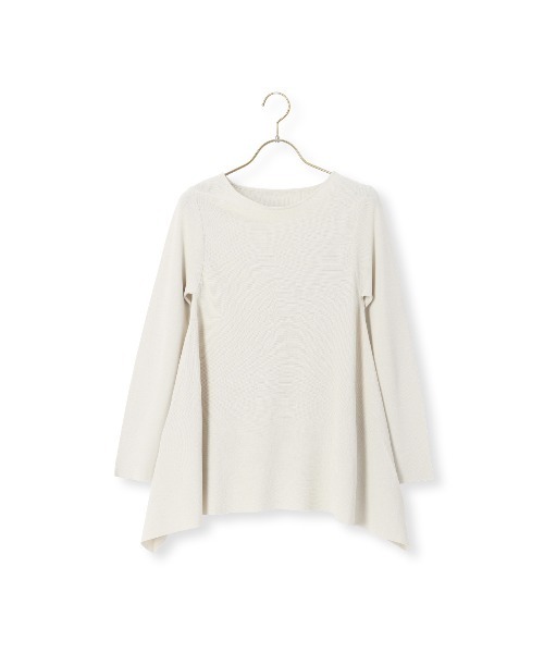 AOYAMA(アオヤマ)の「アシンメトリーヘムニット【ウォッシャブル/UVカット】(ニット/セーター・レディース・ネイビー/ベージュ・L/M)」の11枚目の写真