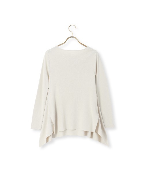 AOYAMA(アオヤマ)の「アシンメトリーヘムニット【ウォッシャブル/UVカット】(ニット/セーター・レディース・ネイビー/ベージュ・L/M)」の12枚目の写真