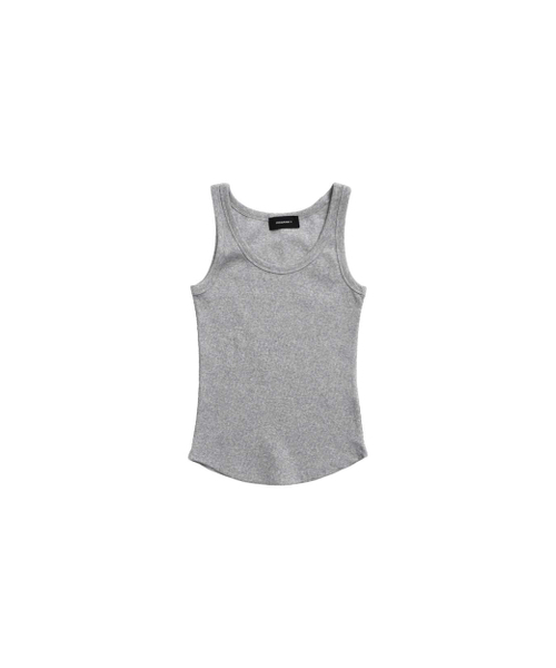 999HUMANITY(999ヒューマニティ)の「リブベーシックスリーブレス(メランジグレー)(Tシャツ/カットソー・レディース・その他・OS)」の1枚目の写真