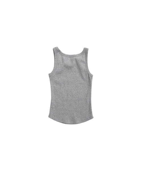 999HUMANITY(999ヒューマニティ)の「リブベーシックスリーブレス(メランジグレー)(Tシャツ/カットソー・レディース・その他・OS)」の2枚目の写真