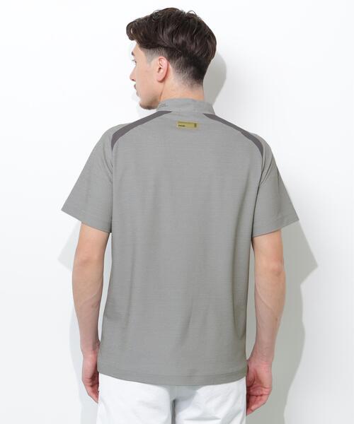 PING(ピン)の「【PING APPAREL】レイブロックエコマイクロカノコ半袖ハイネックシャツ <GOLD> (MENS)(Tシャツ/カットソー・メンズ・ホワイト/グレー/ブラック・L/M/LL1/LL/S)」の9枚目の写真